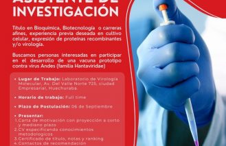 Oportunidad Laboral: Asistente de Investigación para Proyecto sobre Hantavirus – Fundación Ciencia & Vida